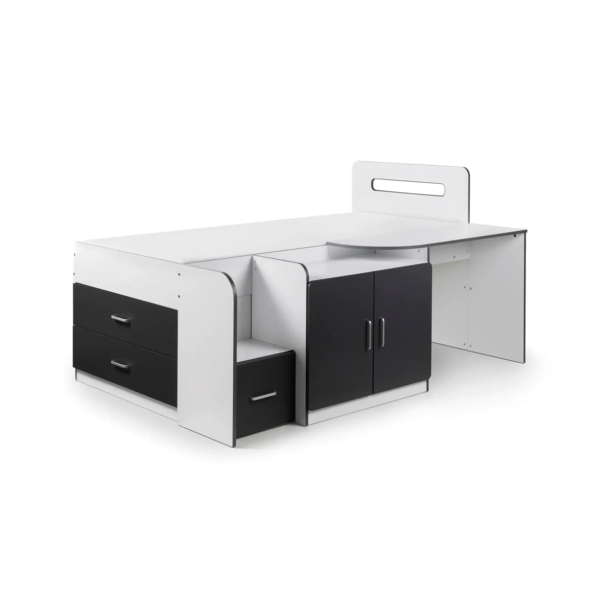 Cookie White and Grey Wooden Cabin Bed