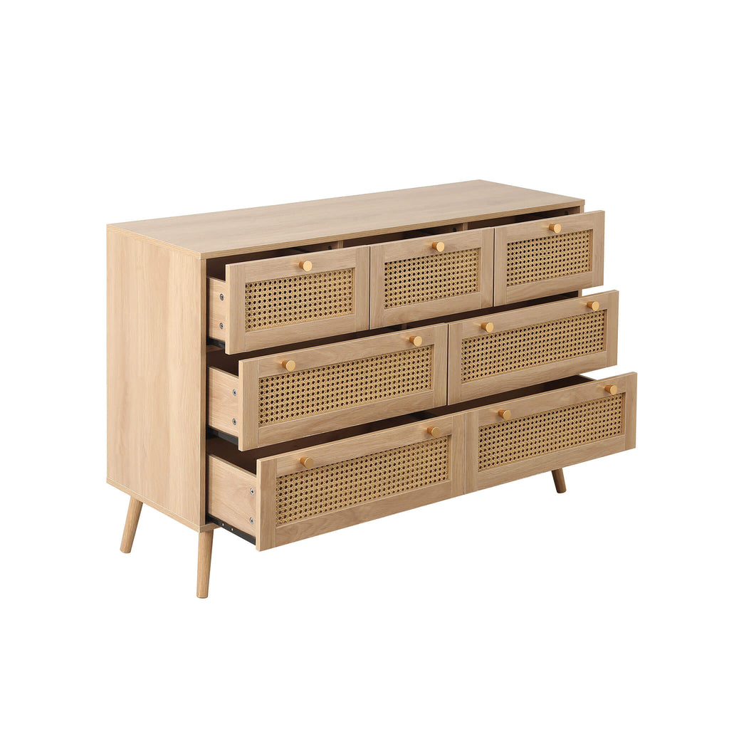 Croxley Drawer Rattan Chewt Oak