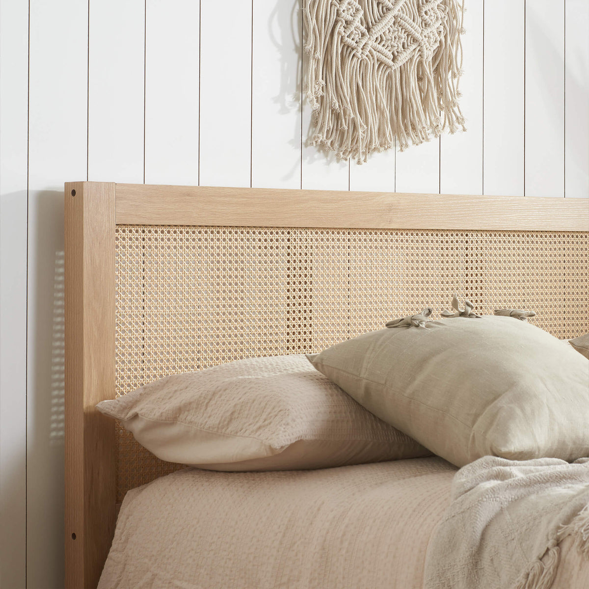 Croxley Oak Rattan Ottoman Bed