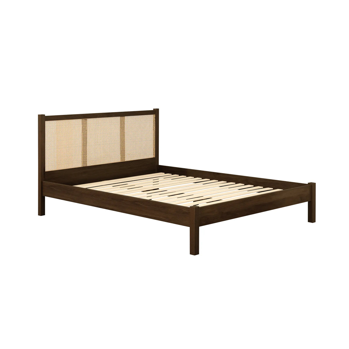 Croxley Walnut Rattan Bed