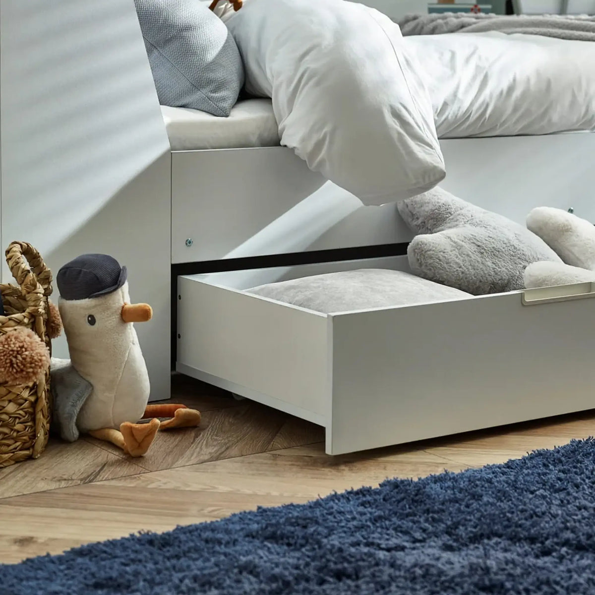 Cyclone White Storage Guest Bed