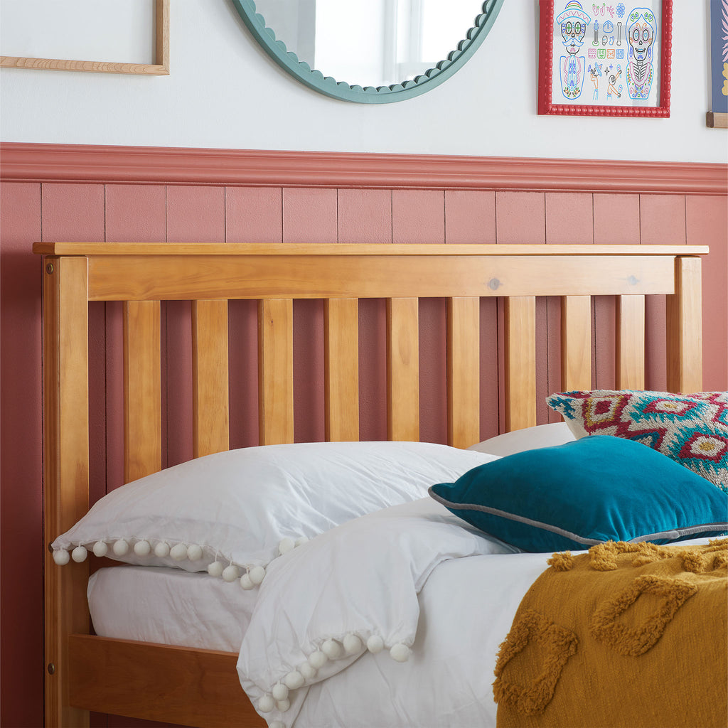 denver bed pine headboard