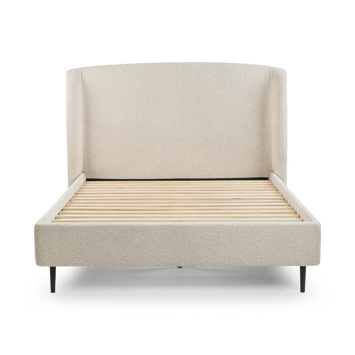 Eden Ivory Boucle Bed