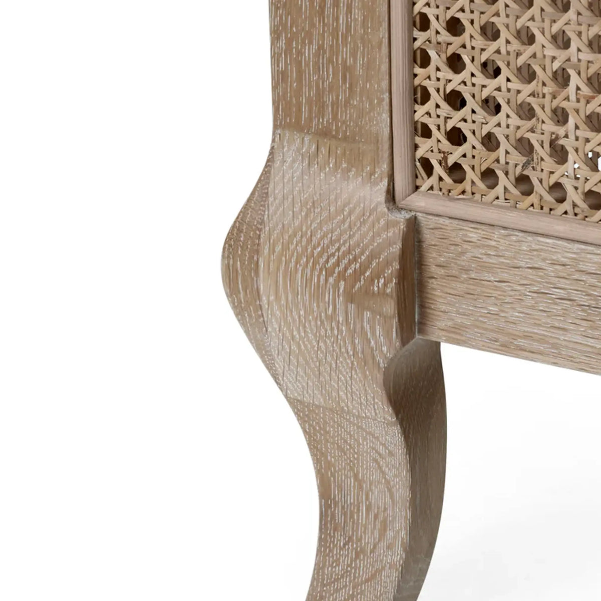 Fleur Rattan Oak Bed