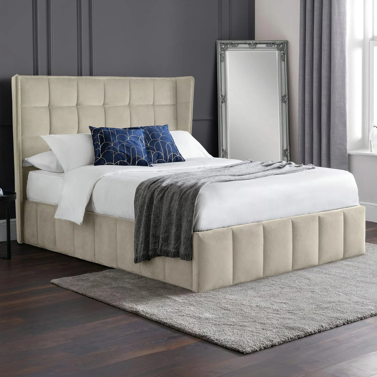 Gatsby Ottoman Bed Cream