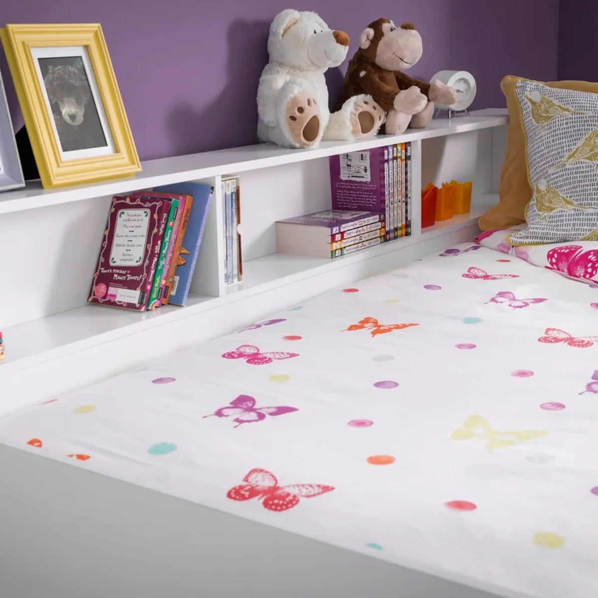 Grace White Wooden Guest Bed