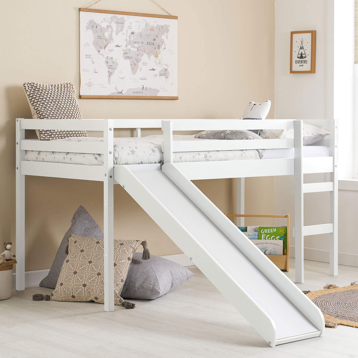 Frankie Midi Sleeper With Slide White