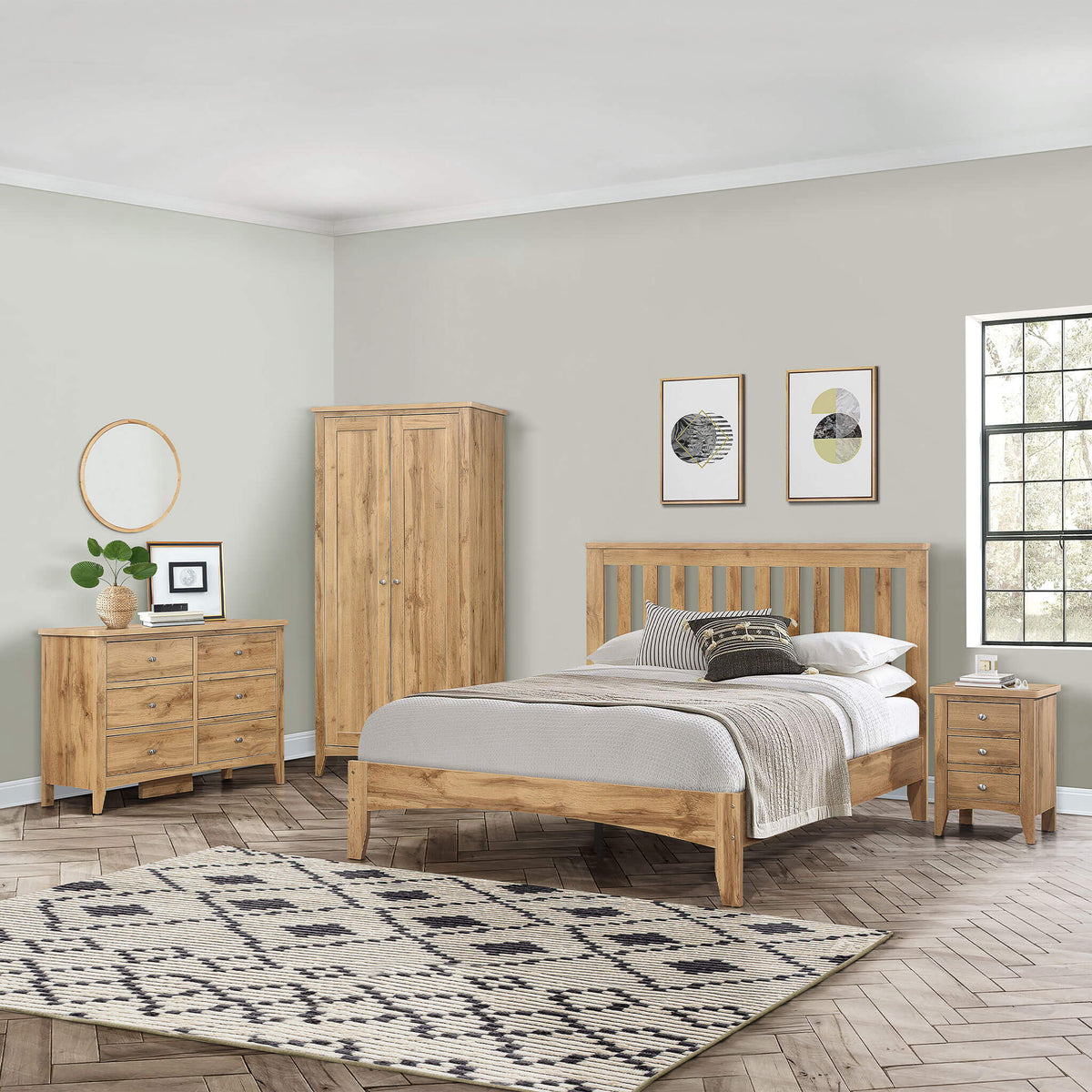 Hampstead Oak Bed