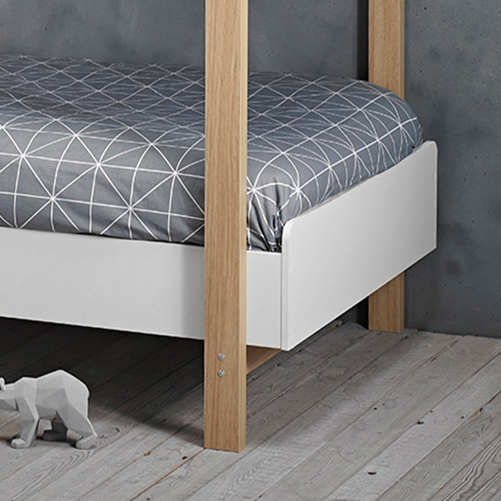 Hero bunk bed white foot