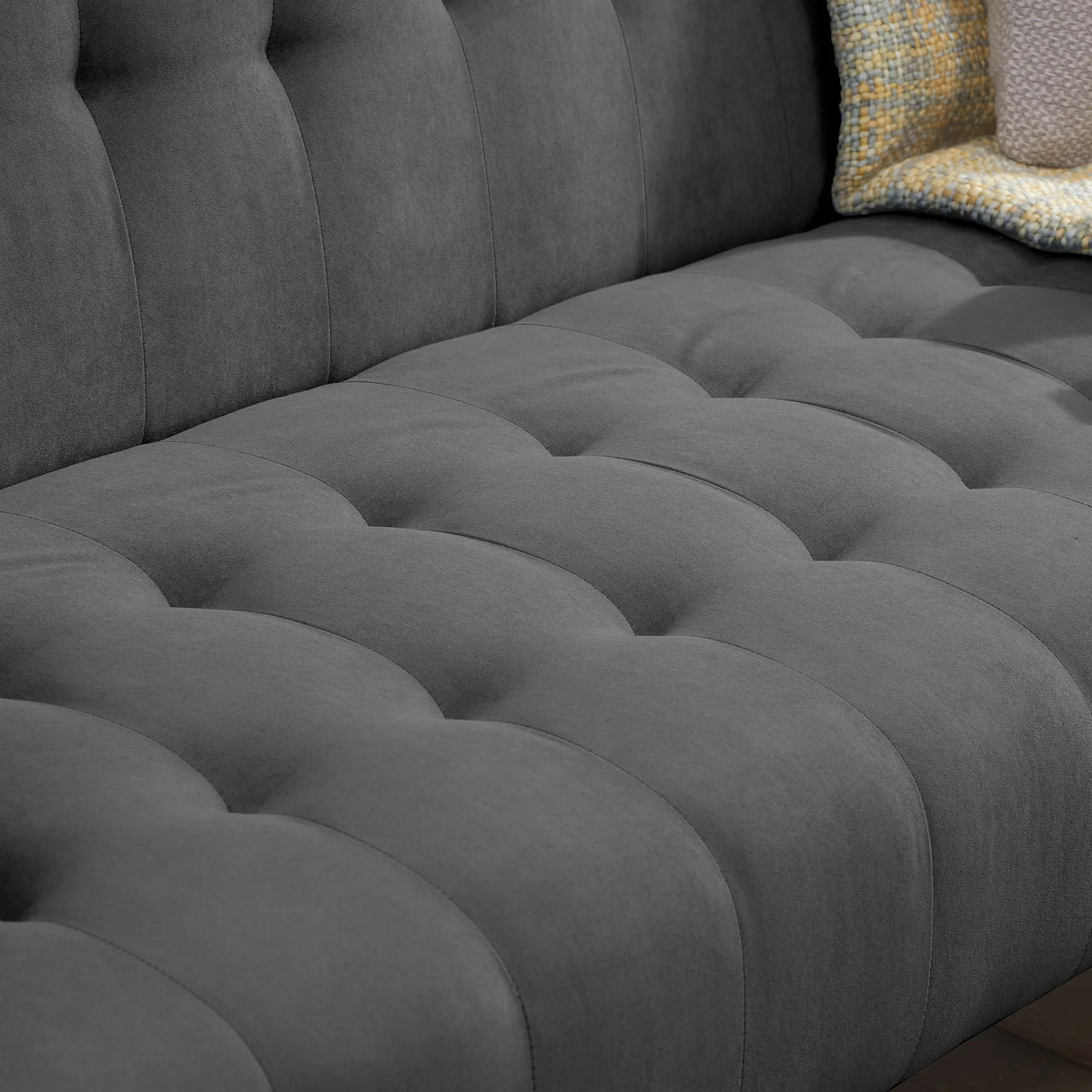 Hudson Dark Grey Upholstered Sofa Bed