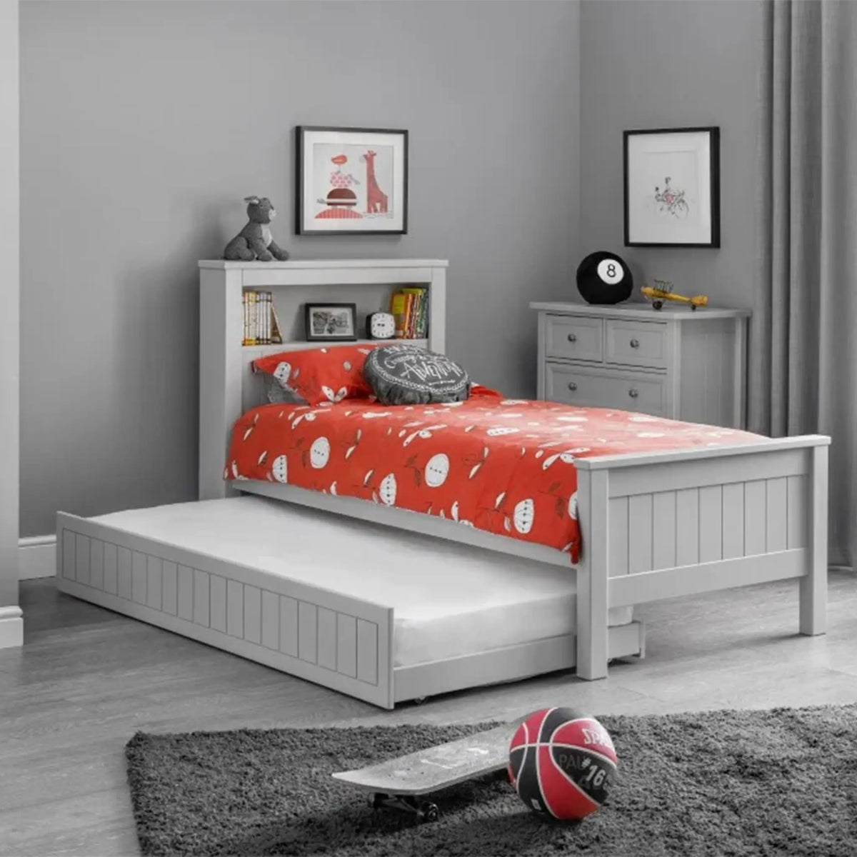 Maine Grey Underbed Trundle Bed Only