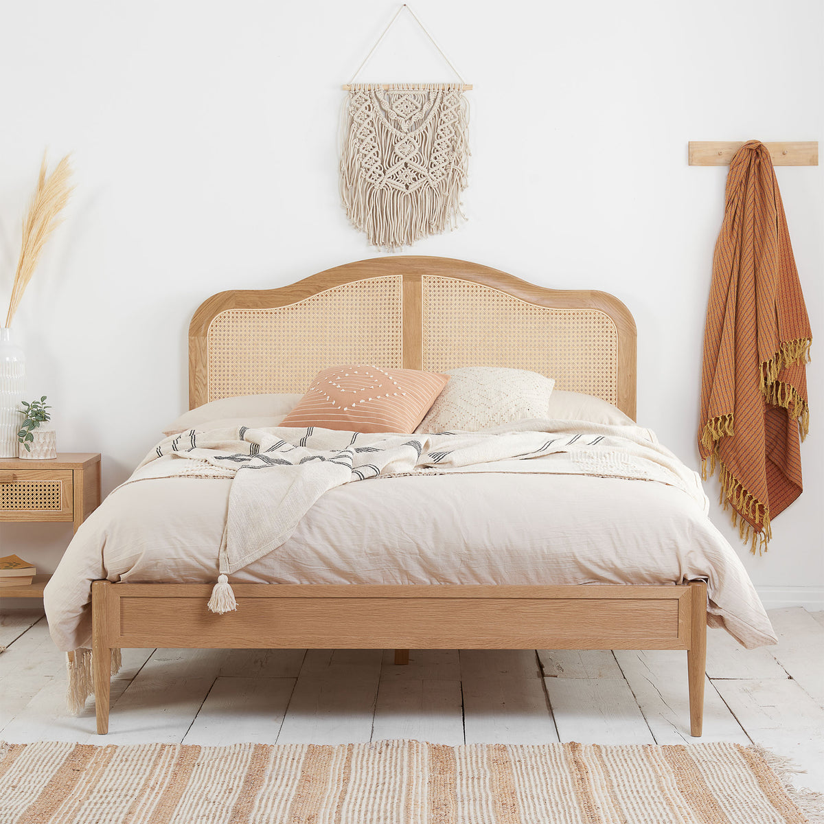 Leonie Rattan Bed Front