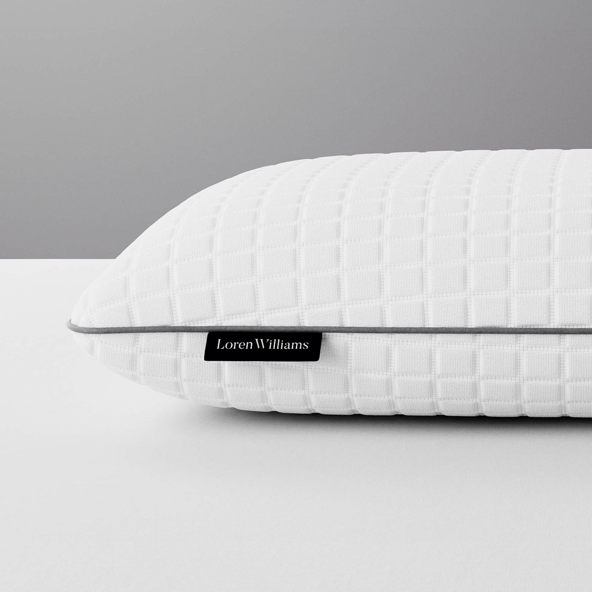 loren williams latex pillow front detail