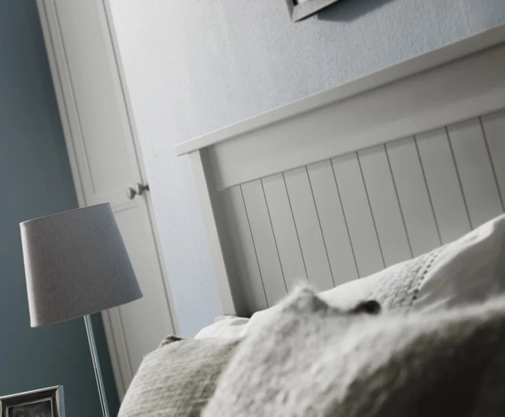Maine Grey Wooden Bed