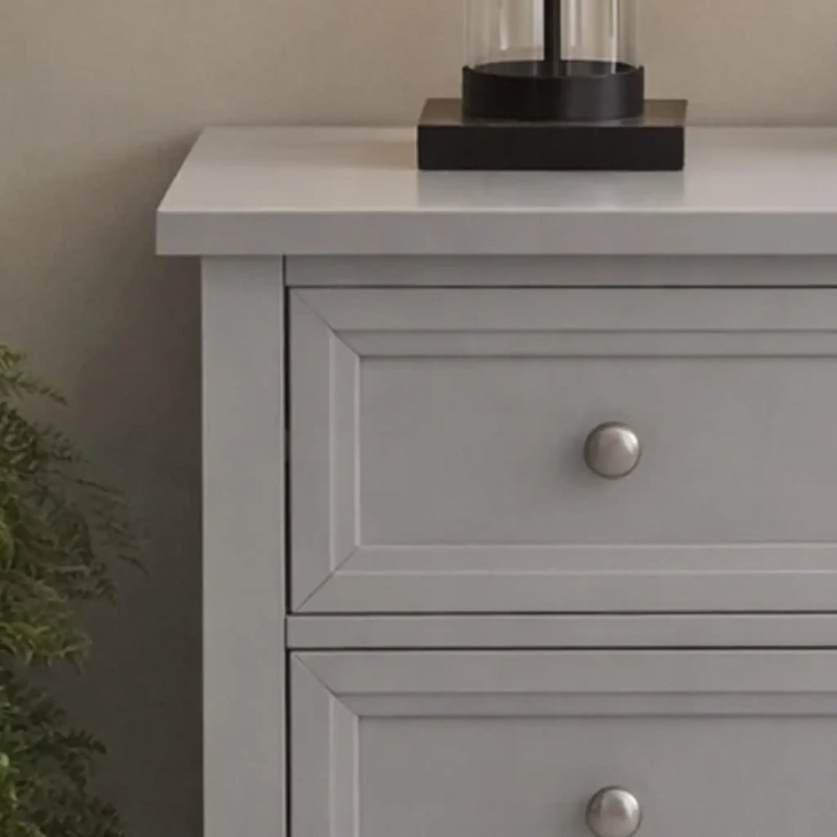 Maine Grey Wooden 3-Drawer Chest