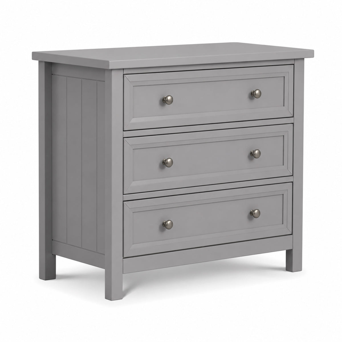 Maine Grey Wooden 3-Drawer Chest