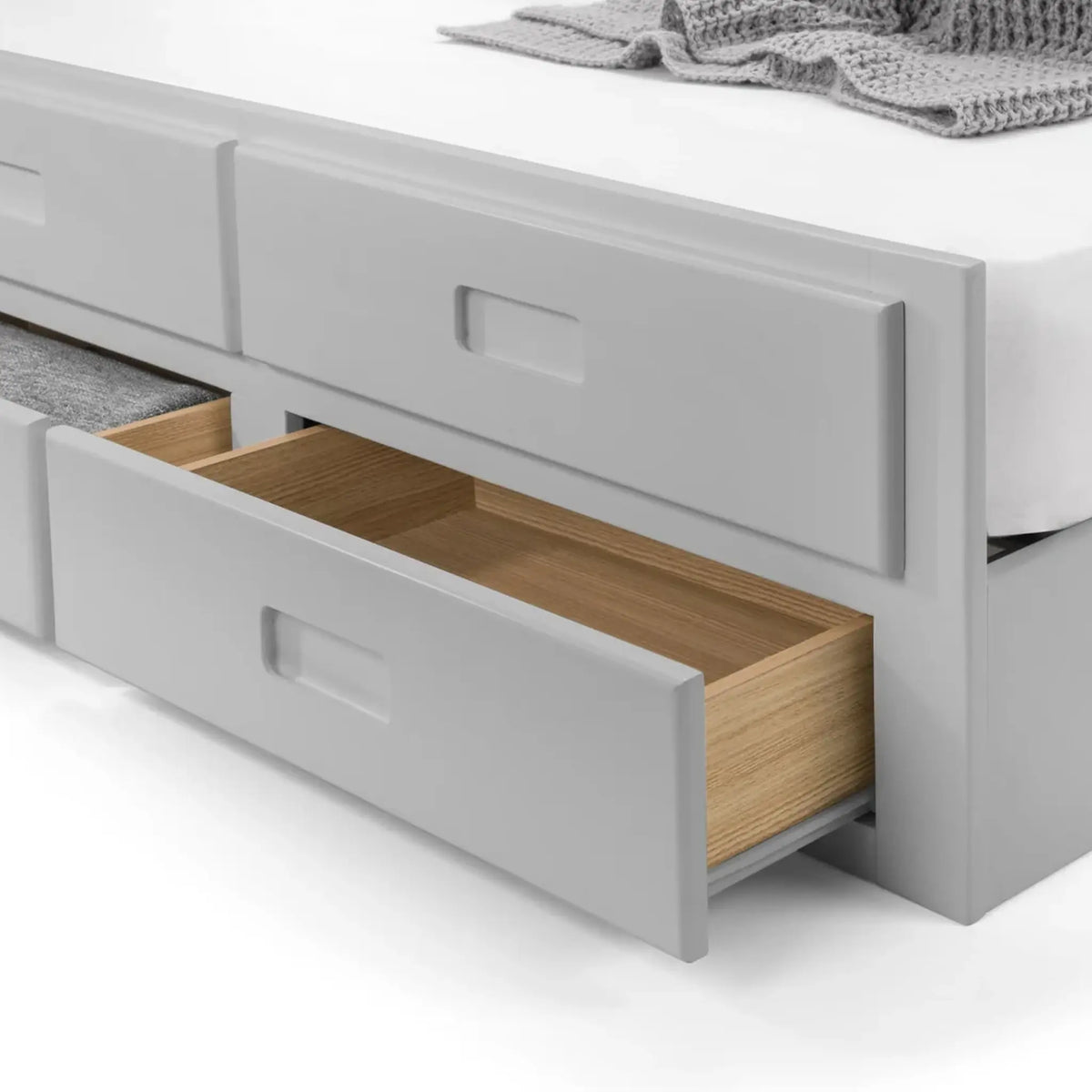 Maisie Grey Wooden Storage Guest Bed