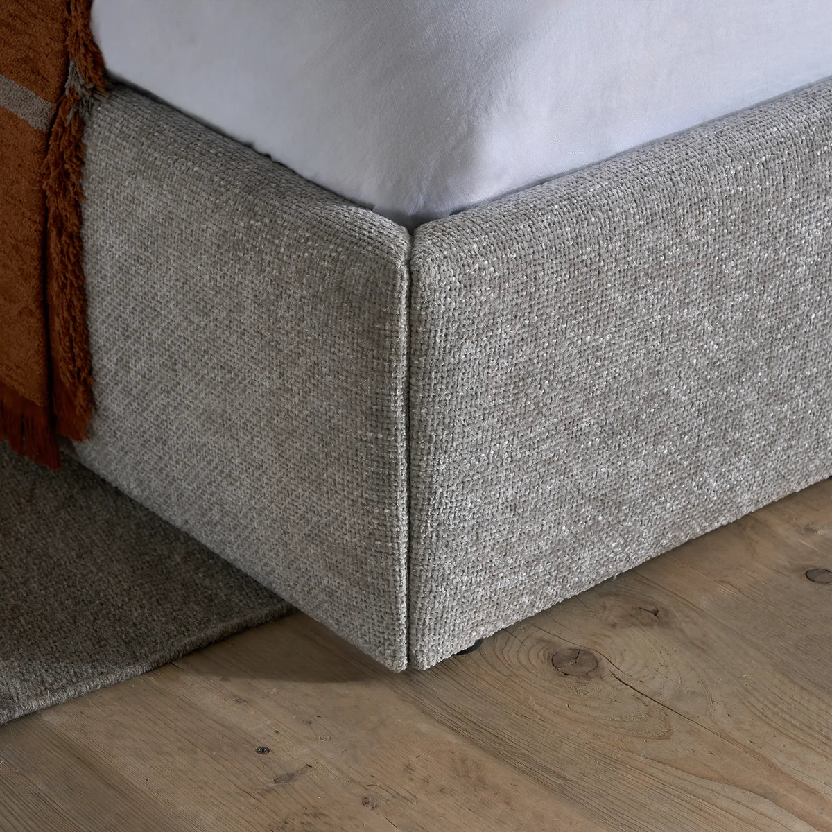 Milan Grey Upholstered Bed