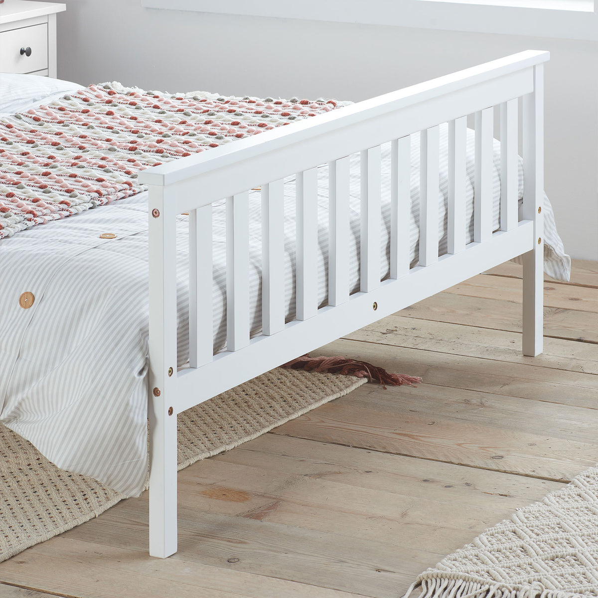 oxford bed white footend