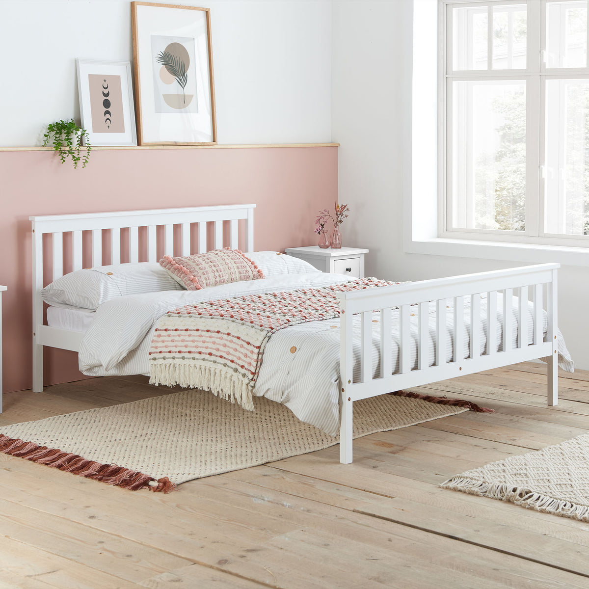Oxford bed white
