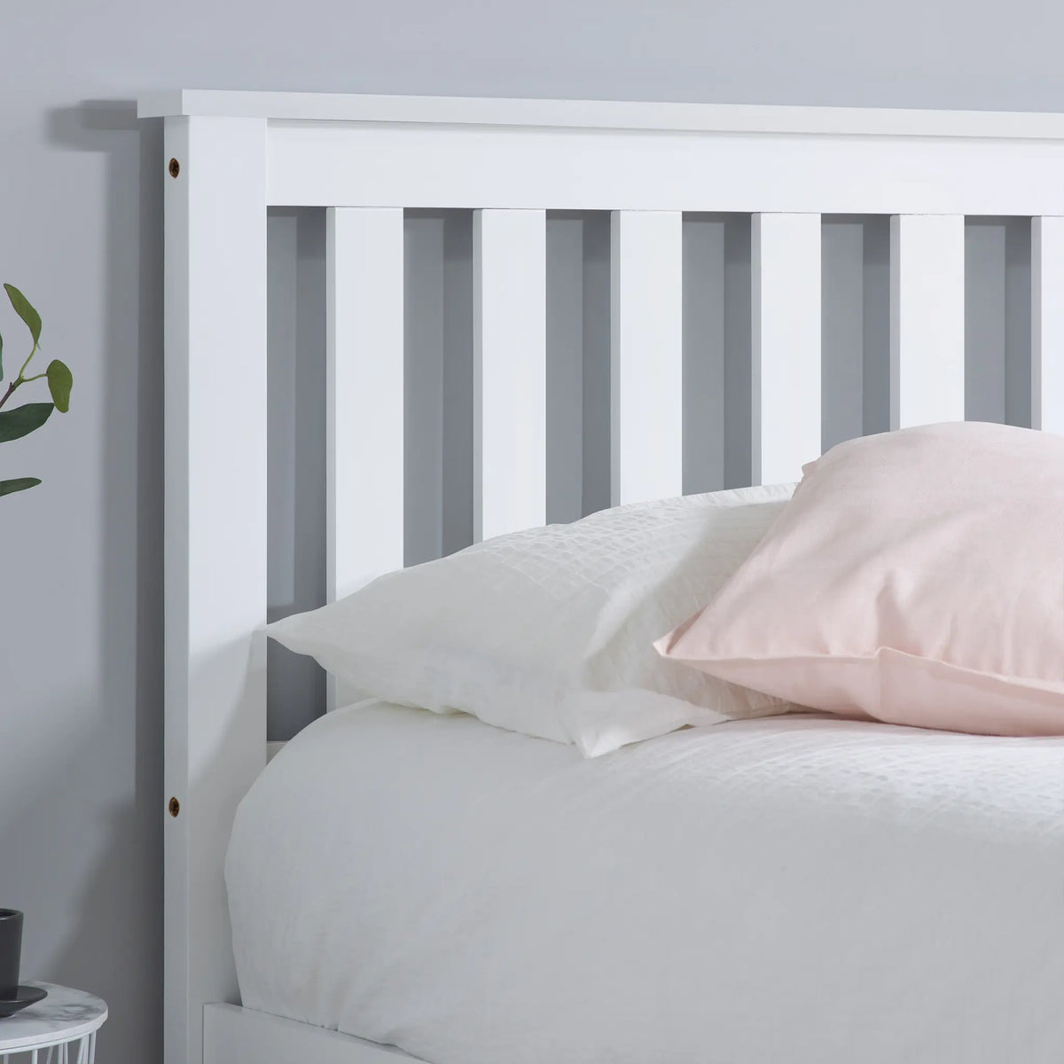 Phoenix White Wooden Ottoman Bed Frame