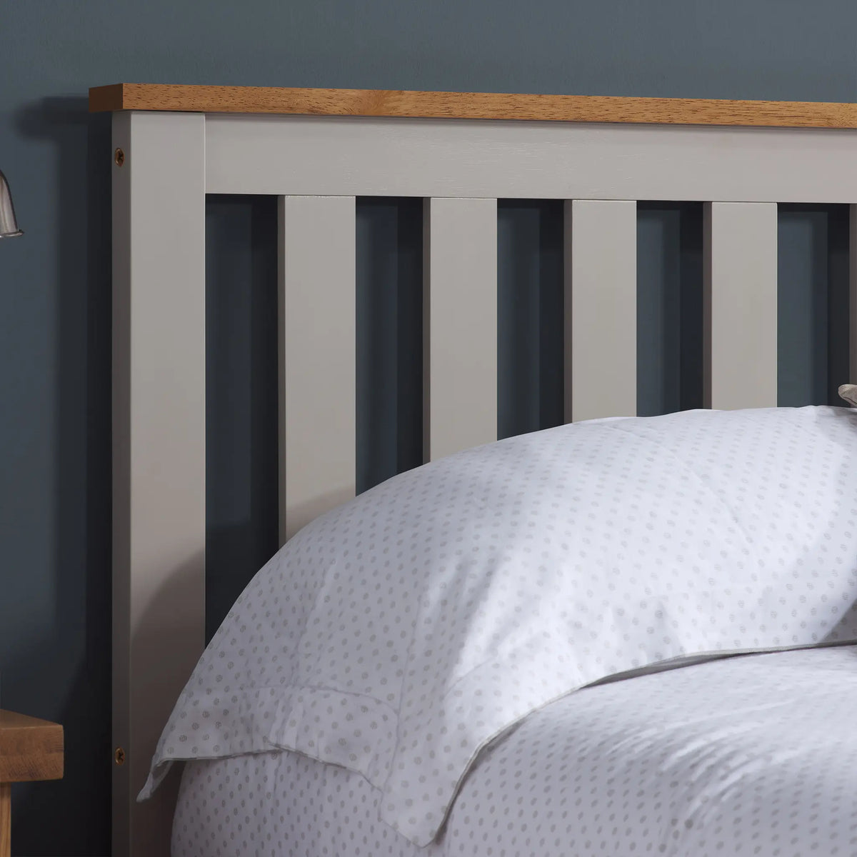Phoenix Pearl Grey Wooden Ottoman Bed Frame