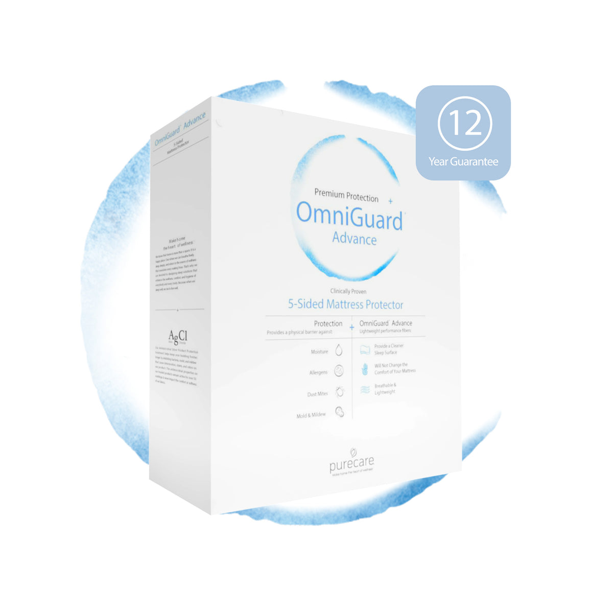 Purecare Omniguard Advance Premium 5-sided Mattress Protector
