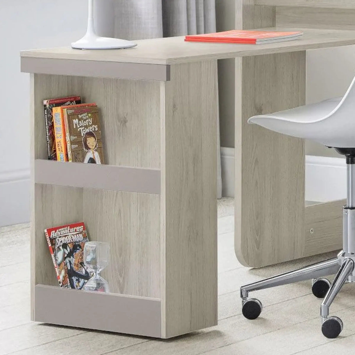 Saturn Light Brown Mid Sleeper Bed