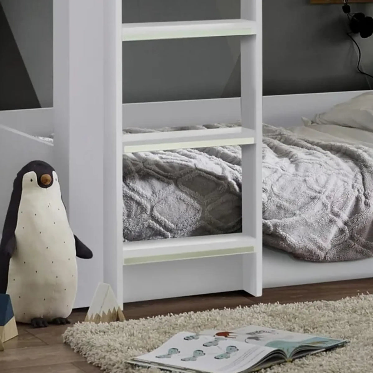 Solomon White Wooden Bunk Bed