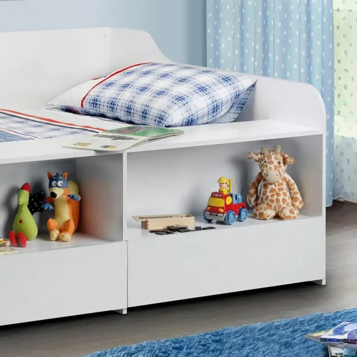 Stella White Wooden Low Sleeper Bed