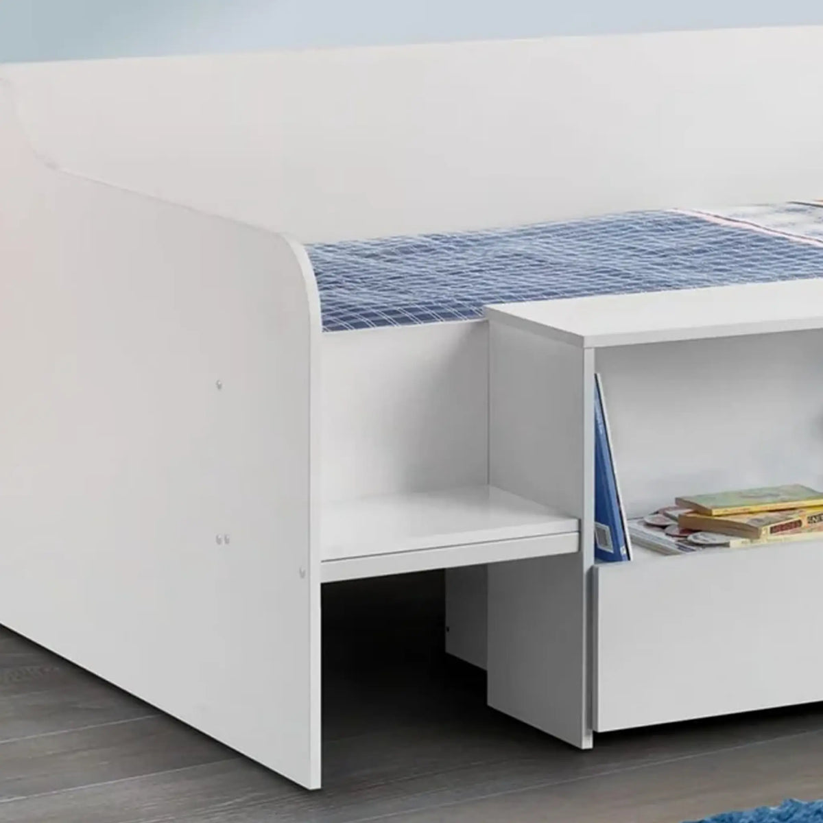 Stella White Wooden Low Sleeper Bed