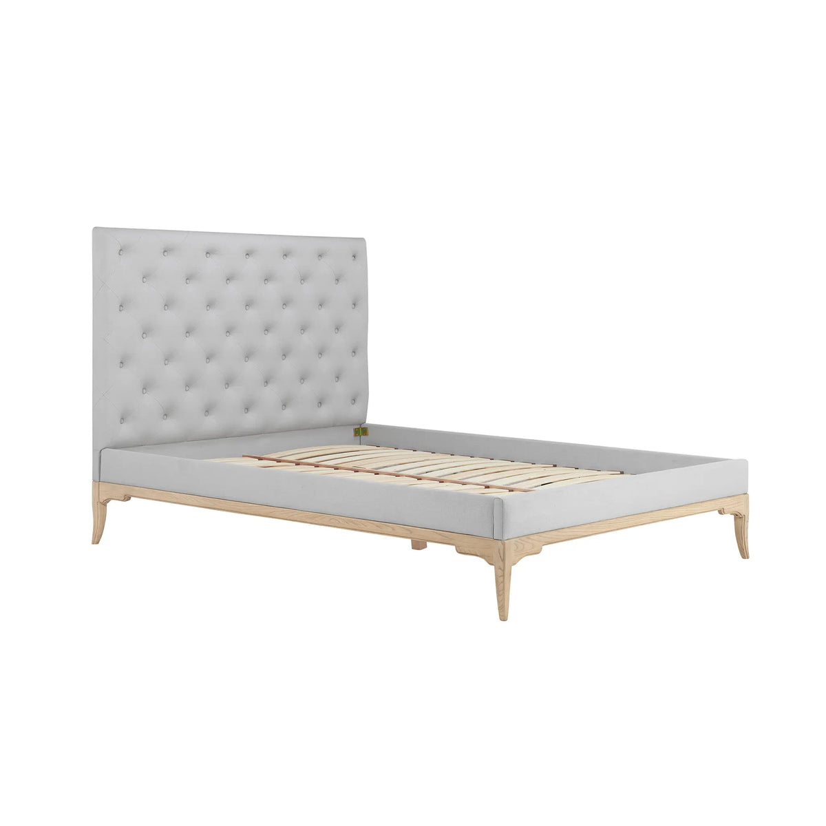 Toulon Grey Upholstered Wooden Bed
