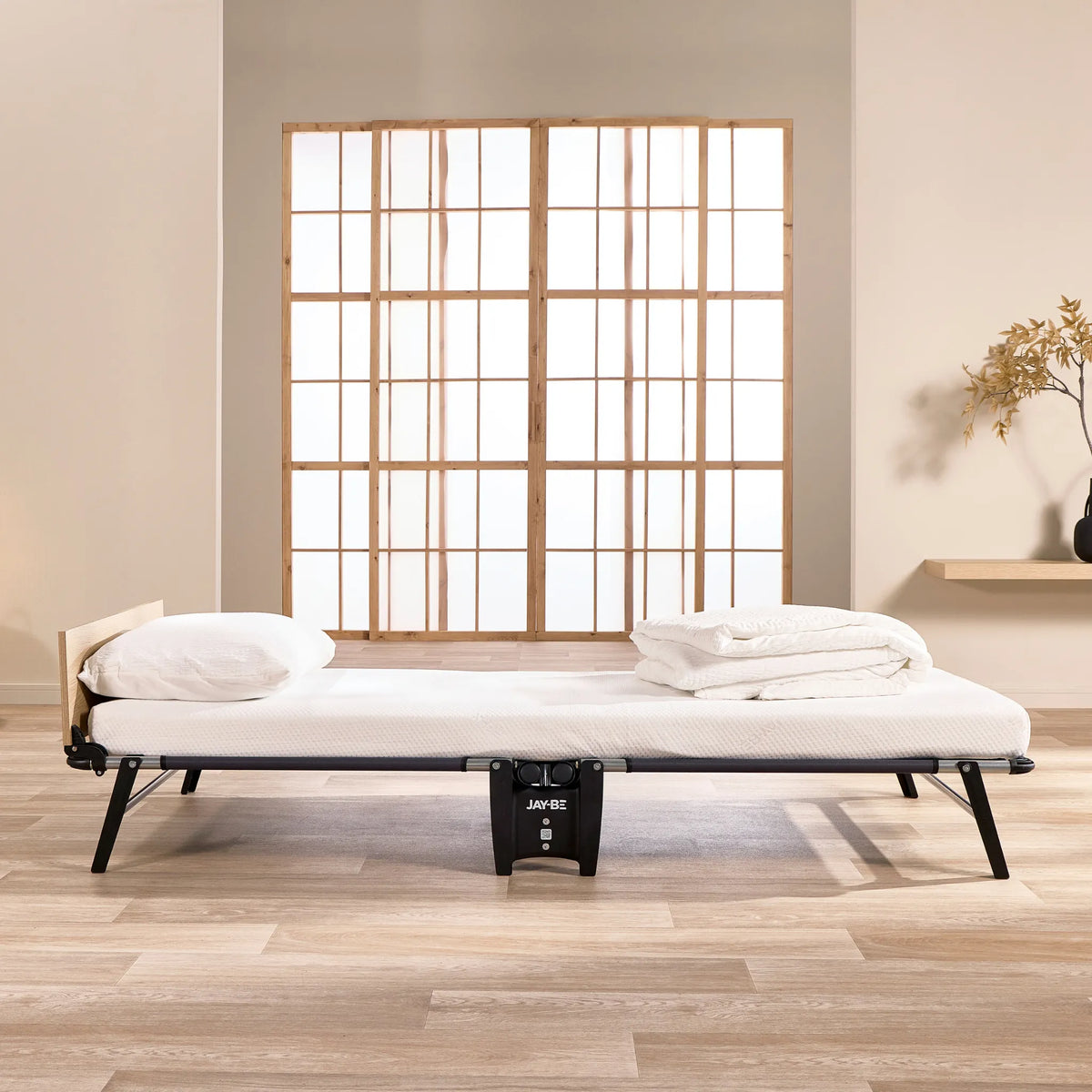 Quick Folding Bed with Memory Mattress – Open Bed View