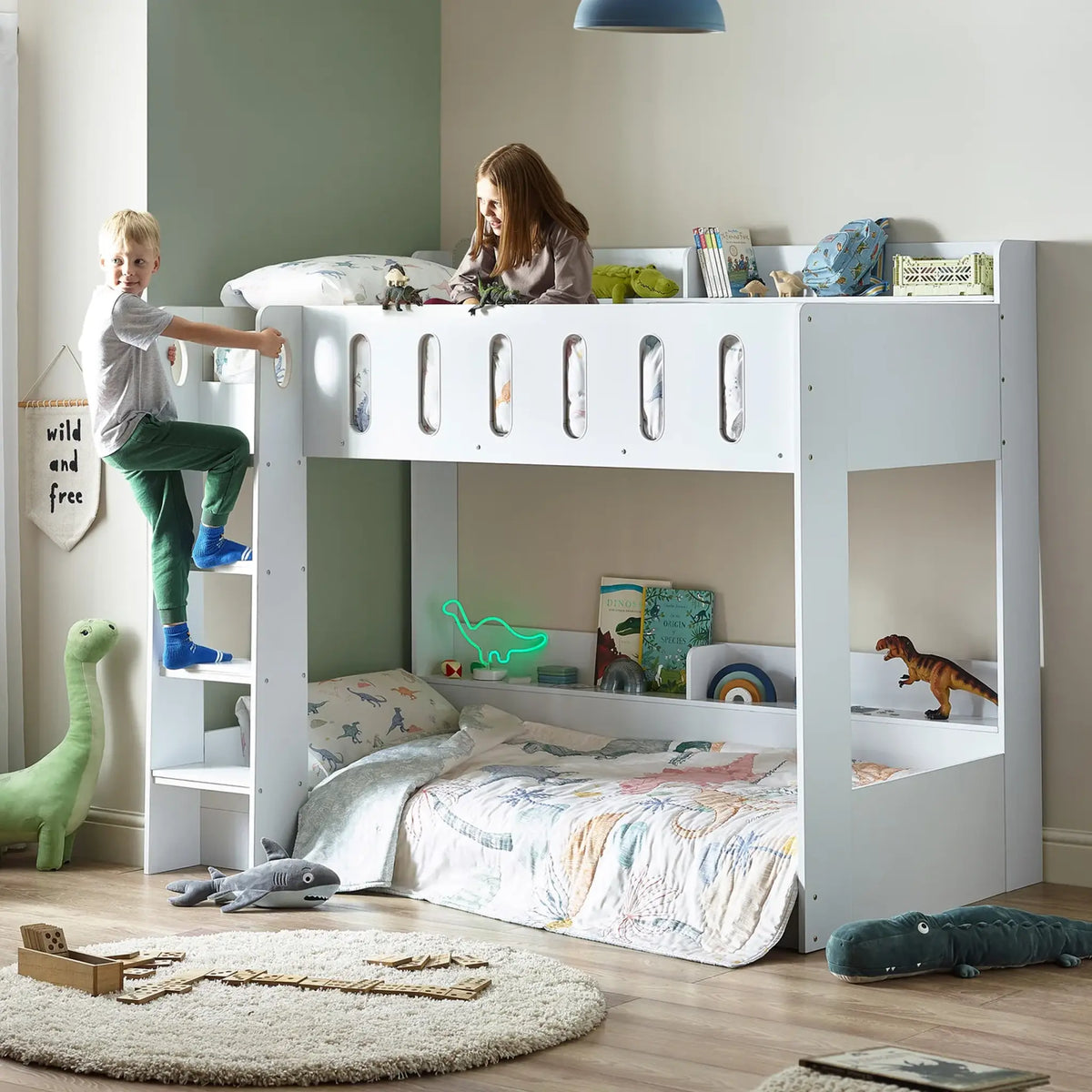 Vision White Wooden Bunk Bed