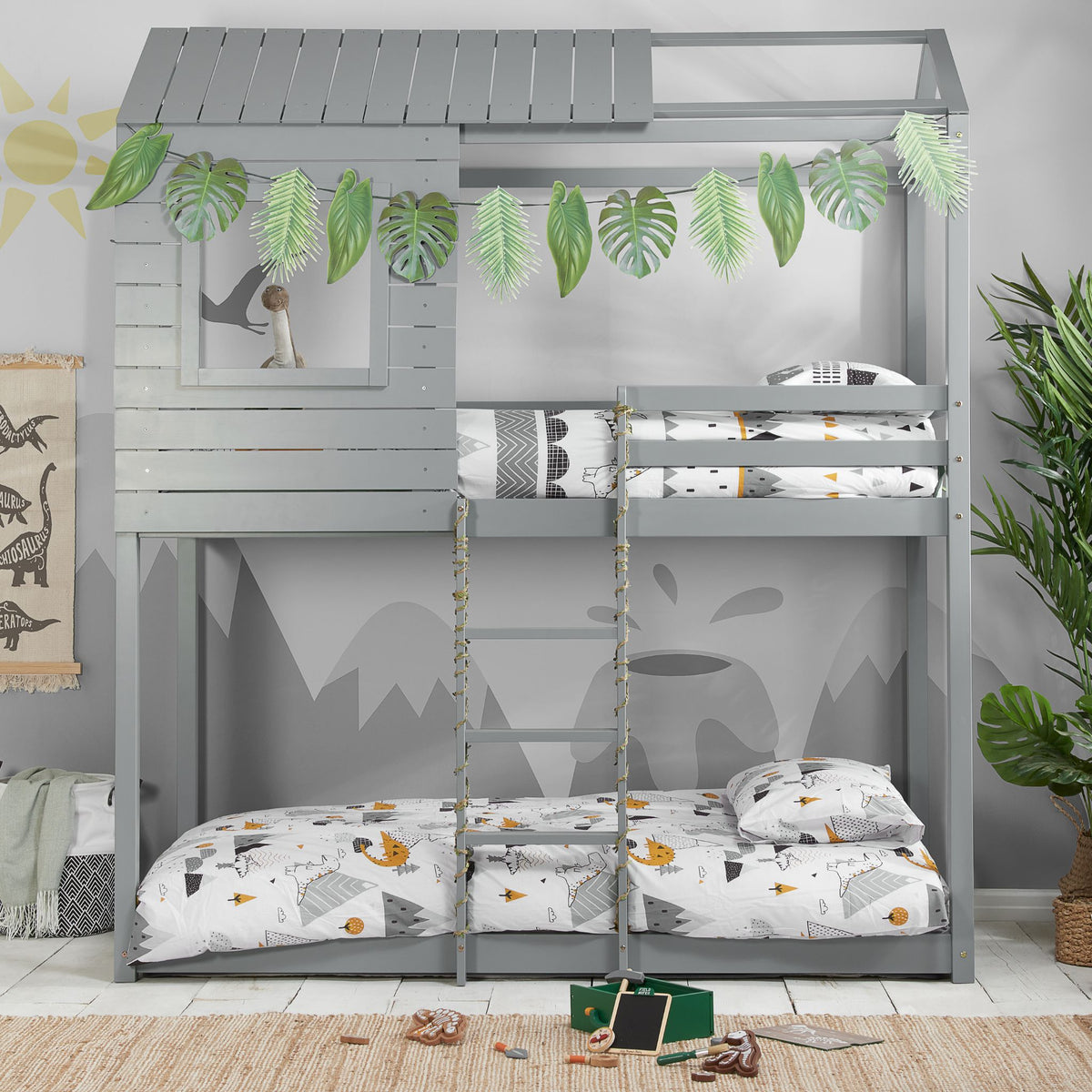 Adventure Bunk Bed Grey Front