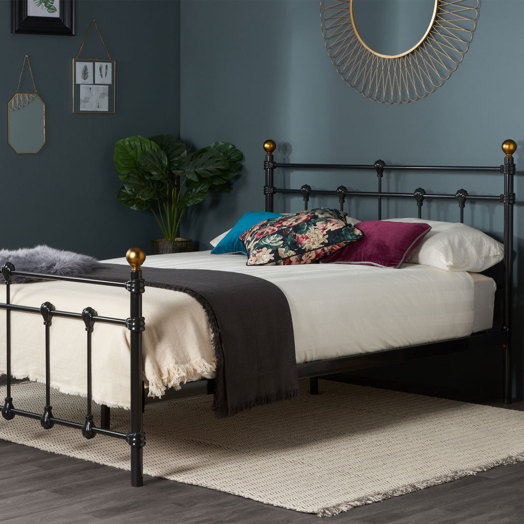 Atlas Black Metal Bed Frame