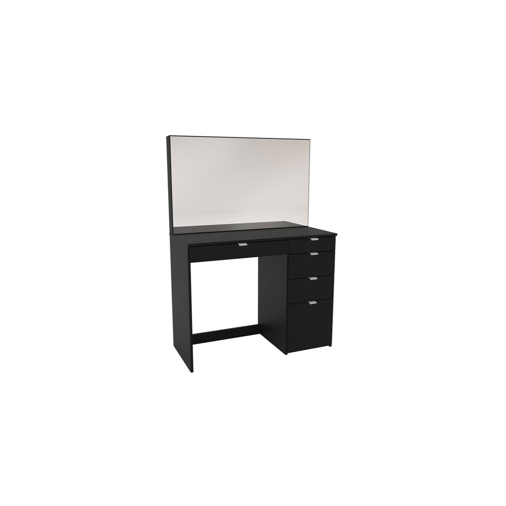 Ava 5 Drawer Dressing Table Black