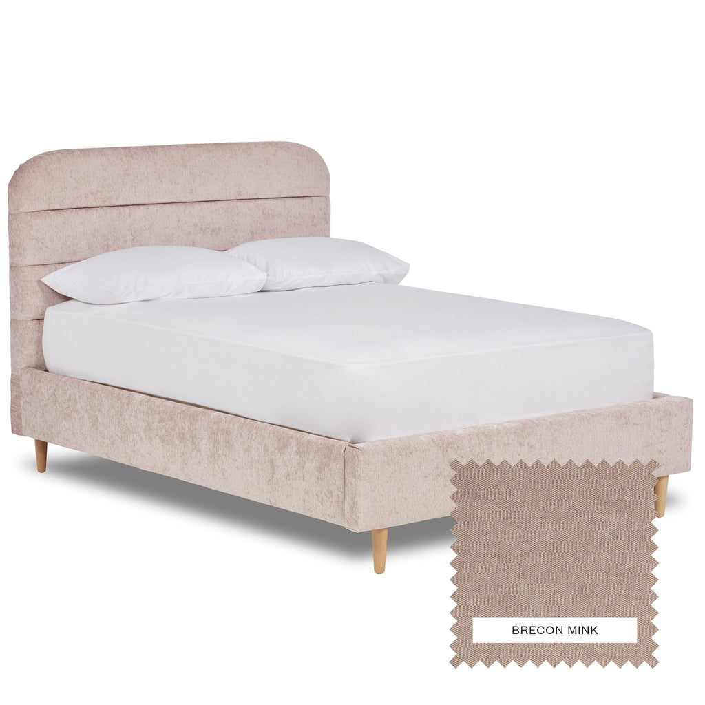 Canterbury Fabric Bed Frame - Brecon Mink