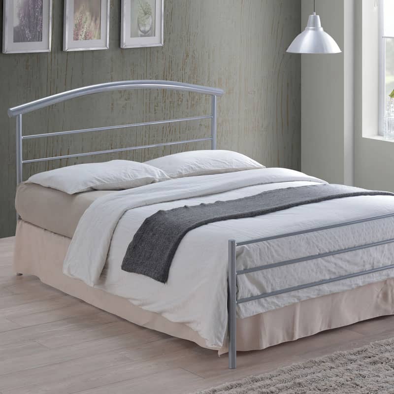 Wellington Silver Metal Bed Frame