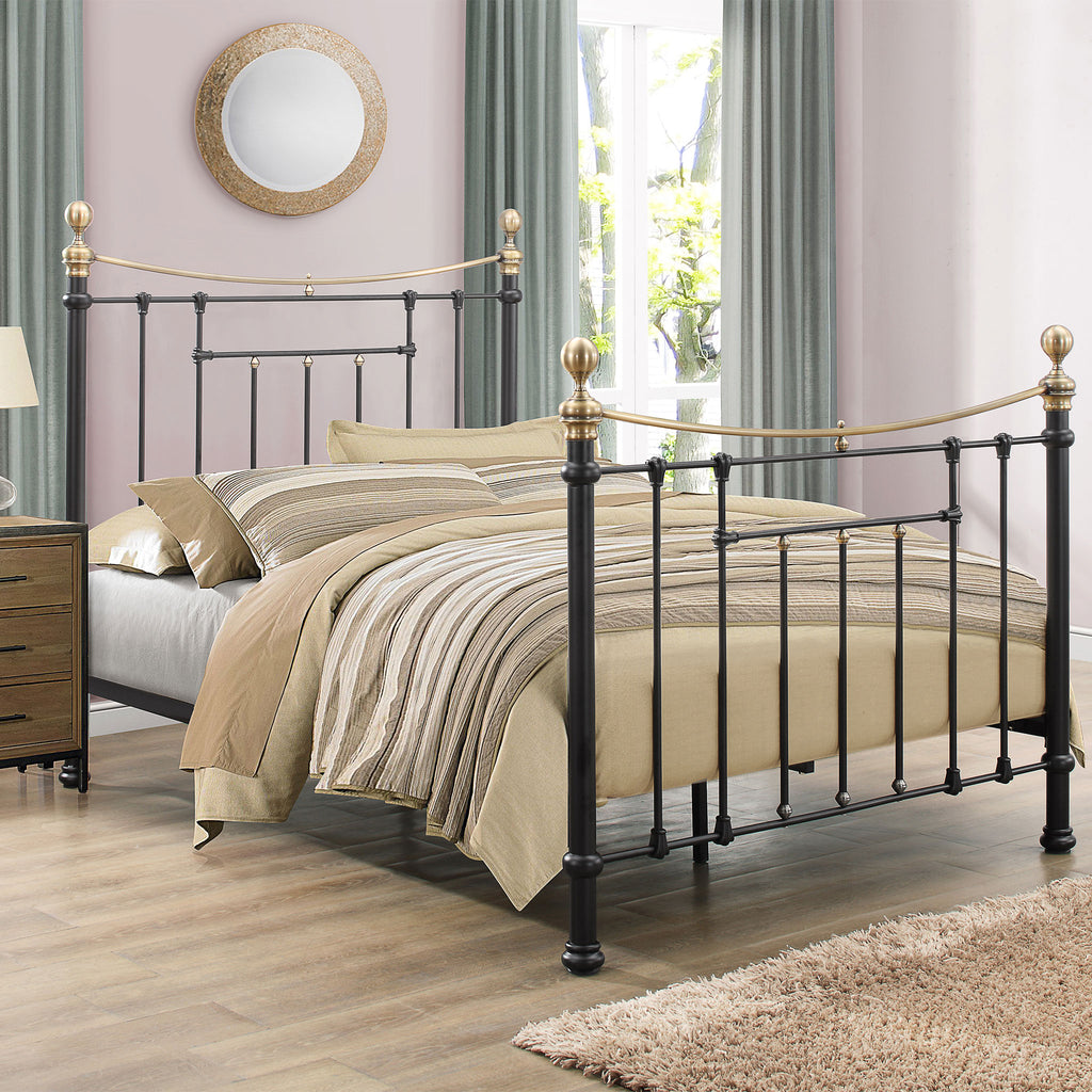 Bronte Black Metal Bed Frame