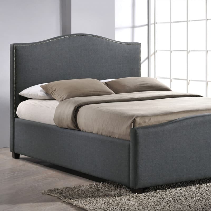 Lisbon Grey Fabric Ottoman Bed Frame