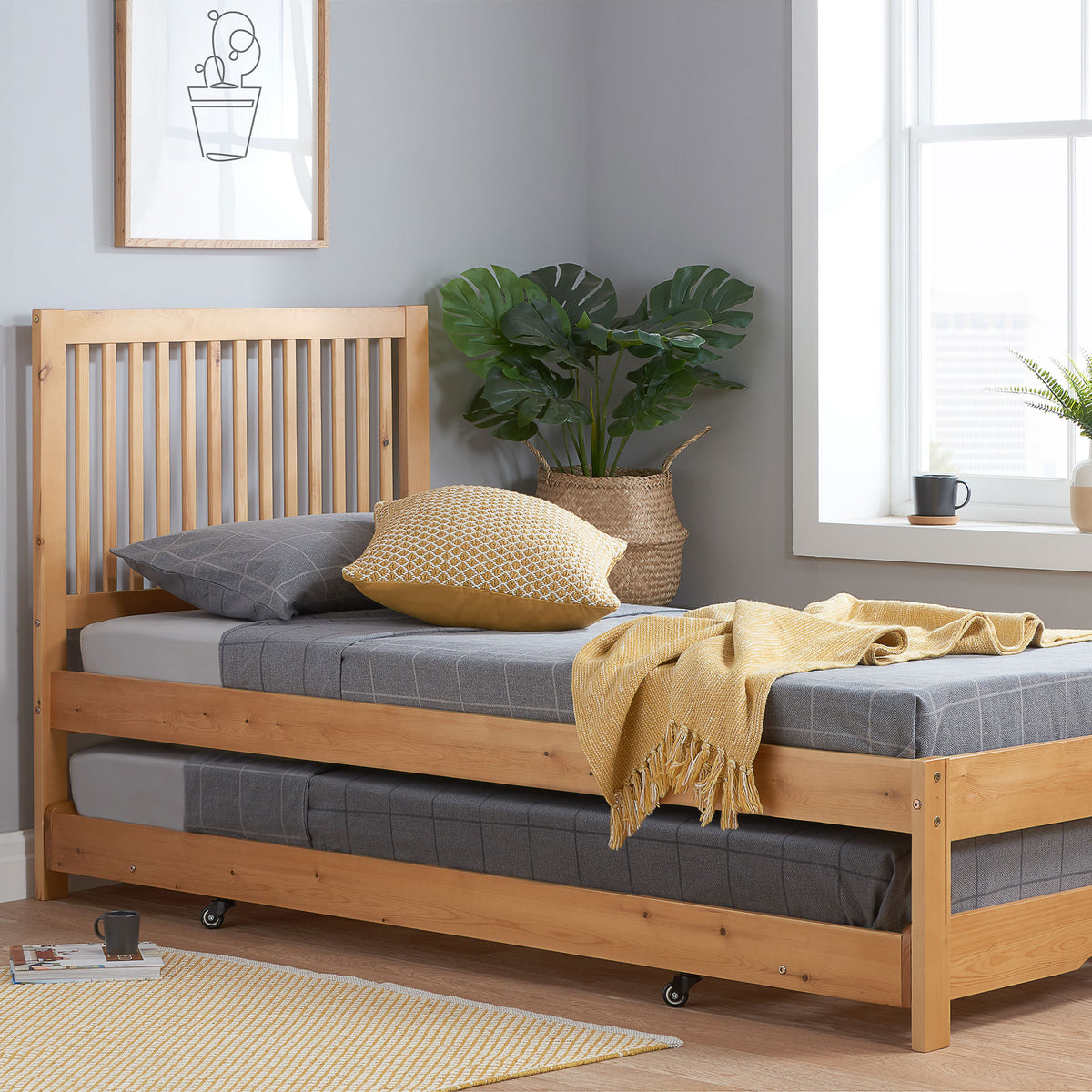 Buxton Honey Pine Guest Bed