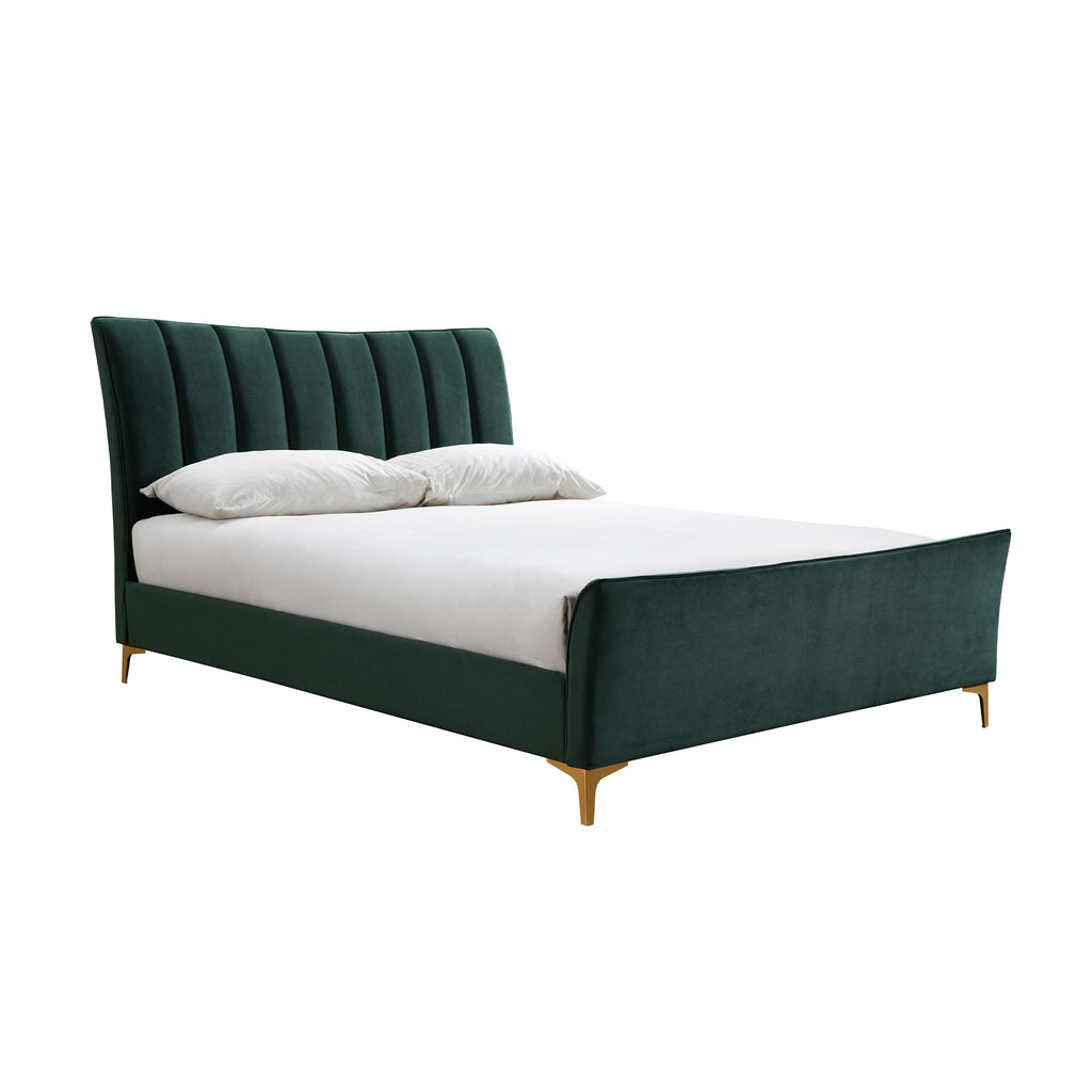 Clover Bed Green Velvet