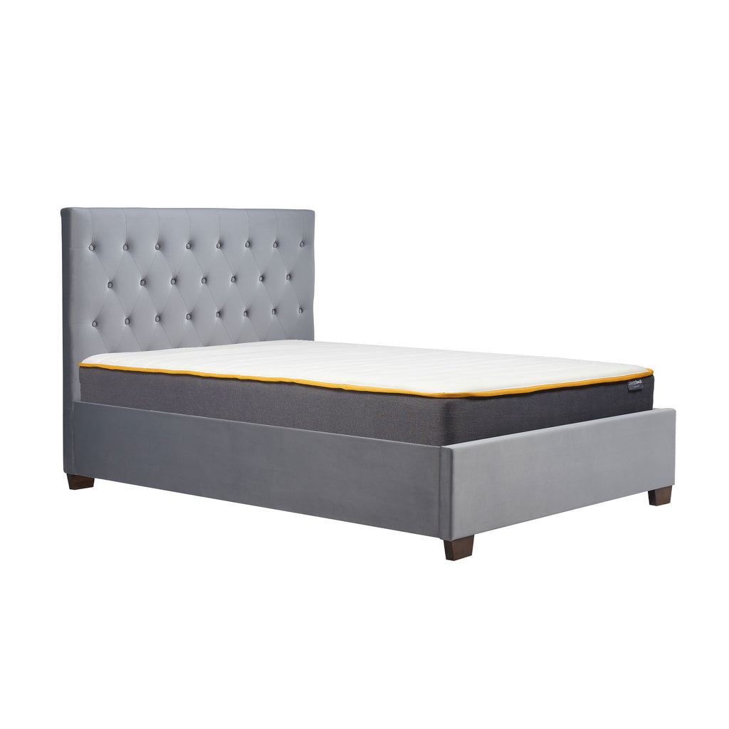 Cologne Grey Fabric Bed Frame