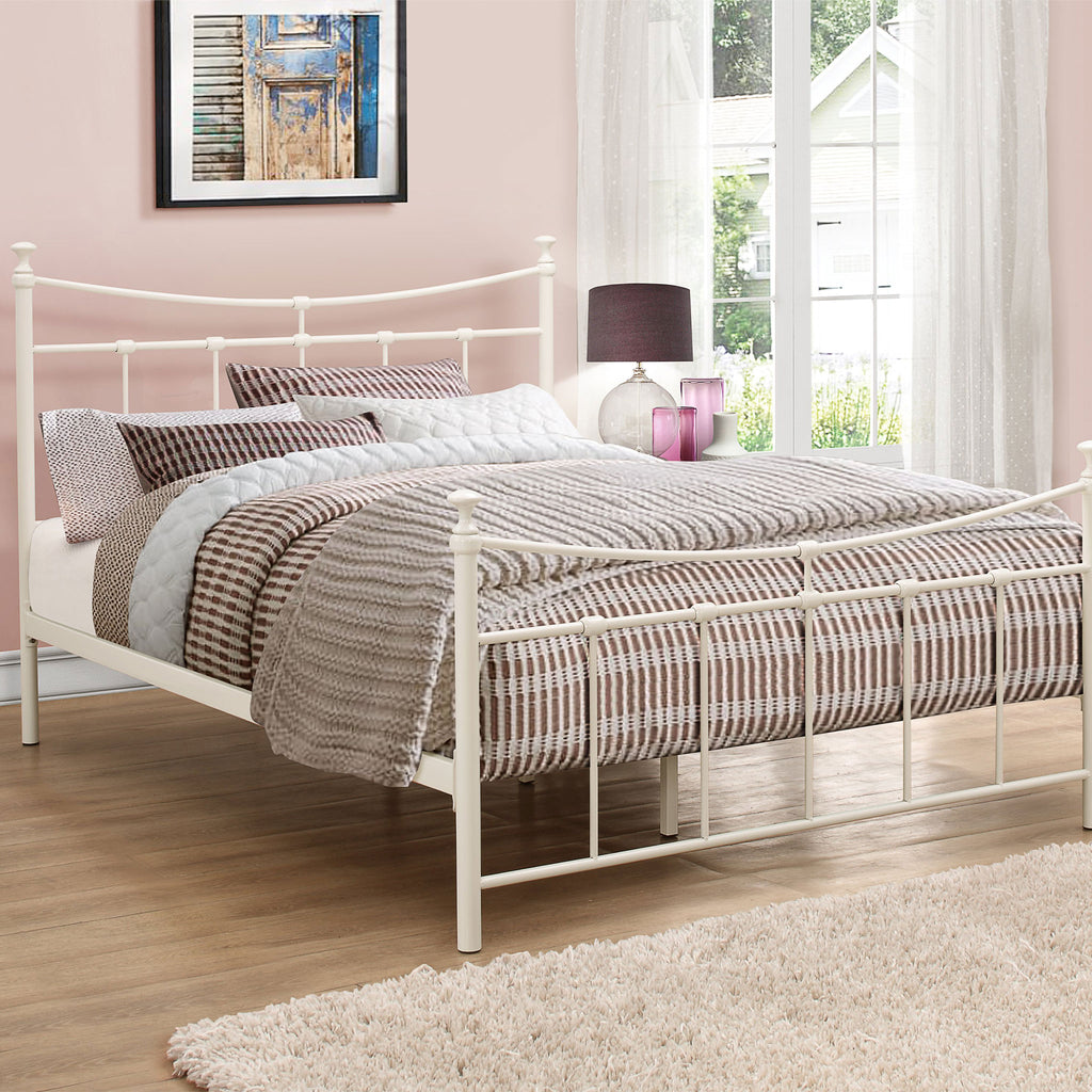 Emily Cream Metal Bed Frame