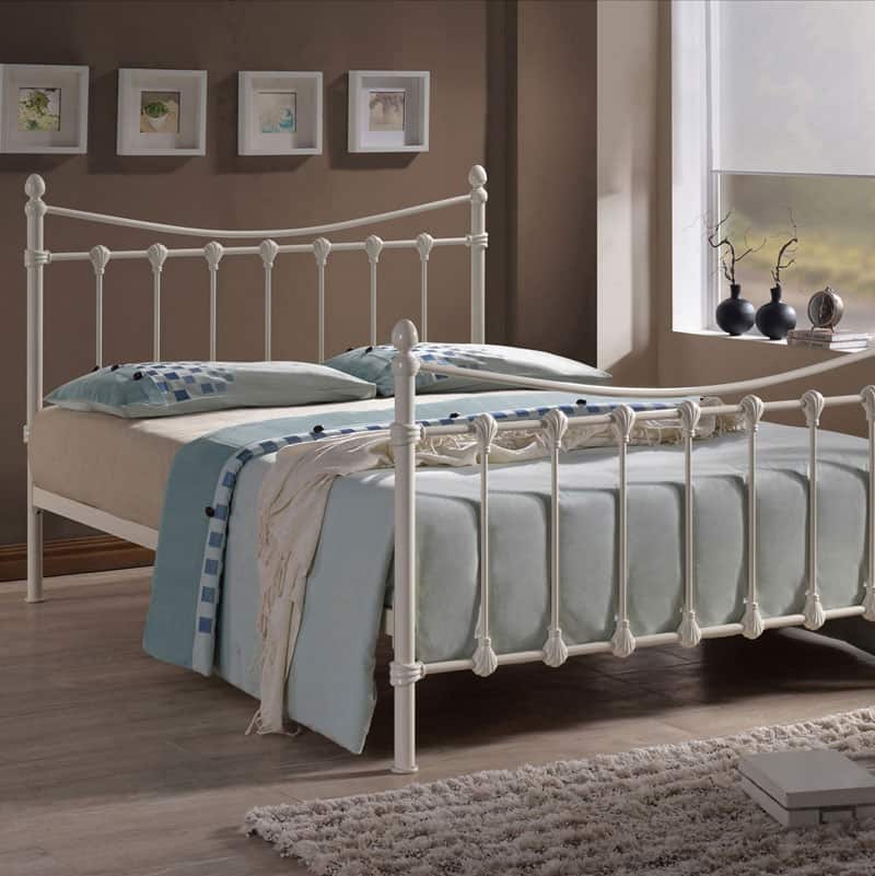 Manila Ivory Metal Bed Frame