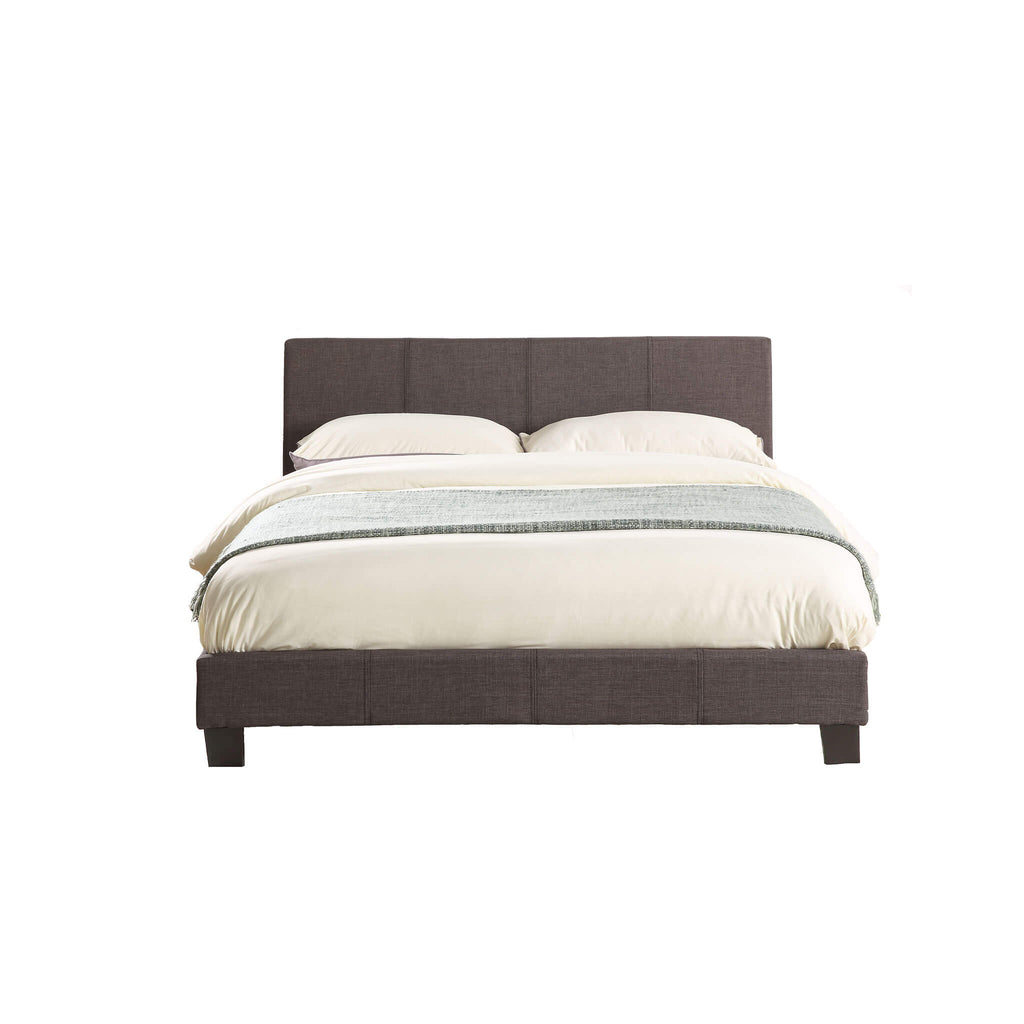 Berlin Grey Fabric Bed Frame Front