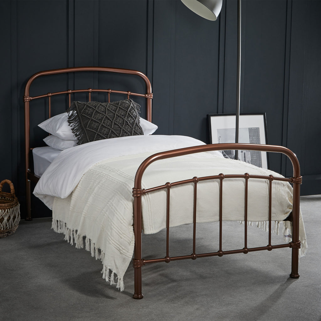 halston bed copper