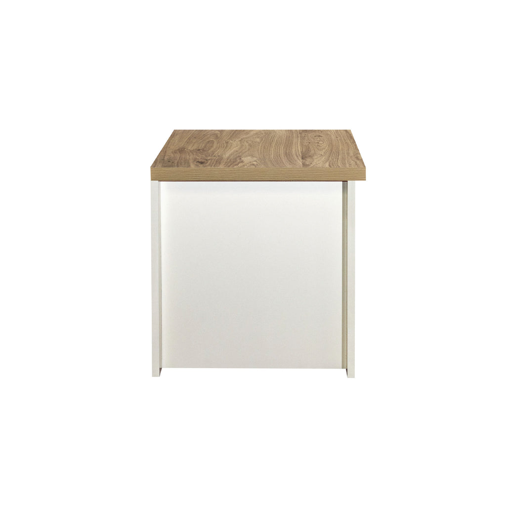 Highgate Cream & Oak 1 Drawer Lamp Table