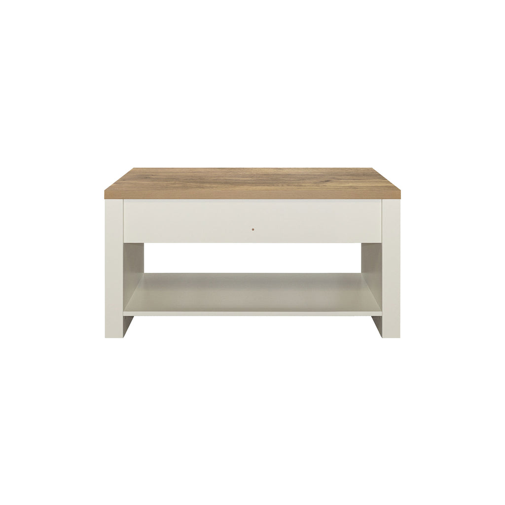 Highgate Cream & Oak 2 Drawer Coffee Table